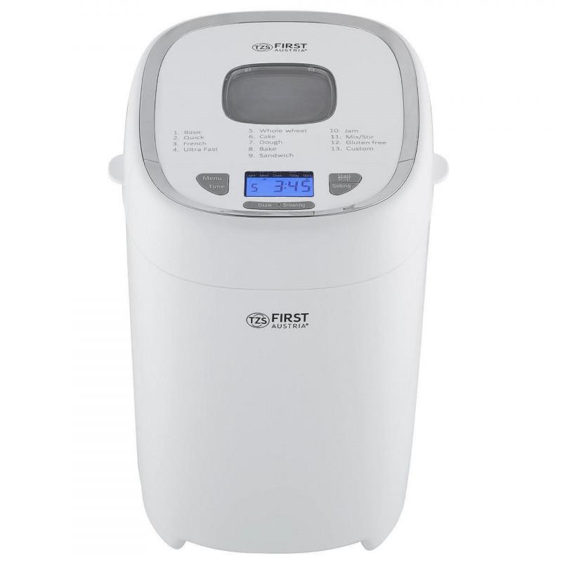 Хлебопекарна First Austria FA-5150-3, 550W, 13 програми, 2 размера, 3 нива на изпичане, Бял | JAR Computers Хлебопекарна First Austria FA-5150-3, 550W, 13 програми, 2 размера, 3 нива на изпичане, Бял
