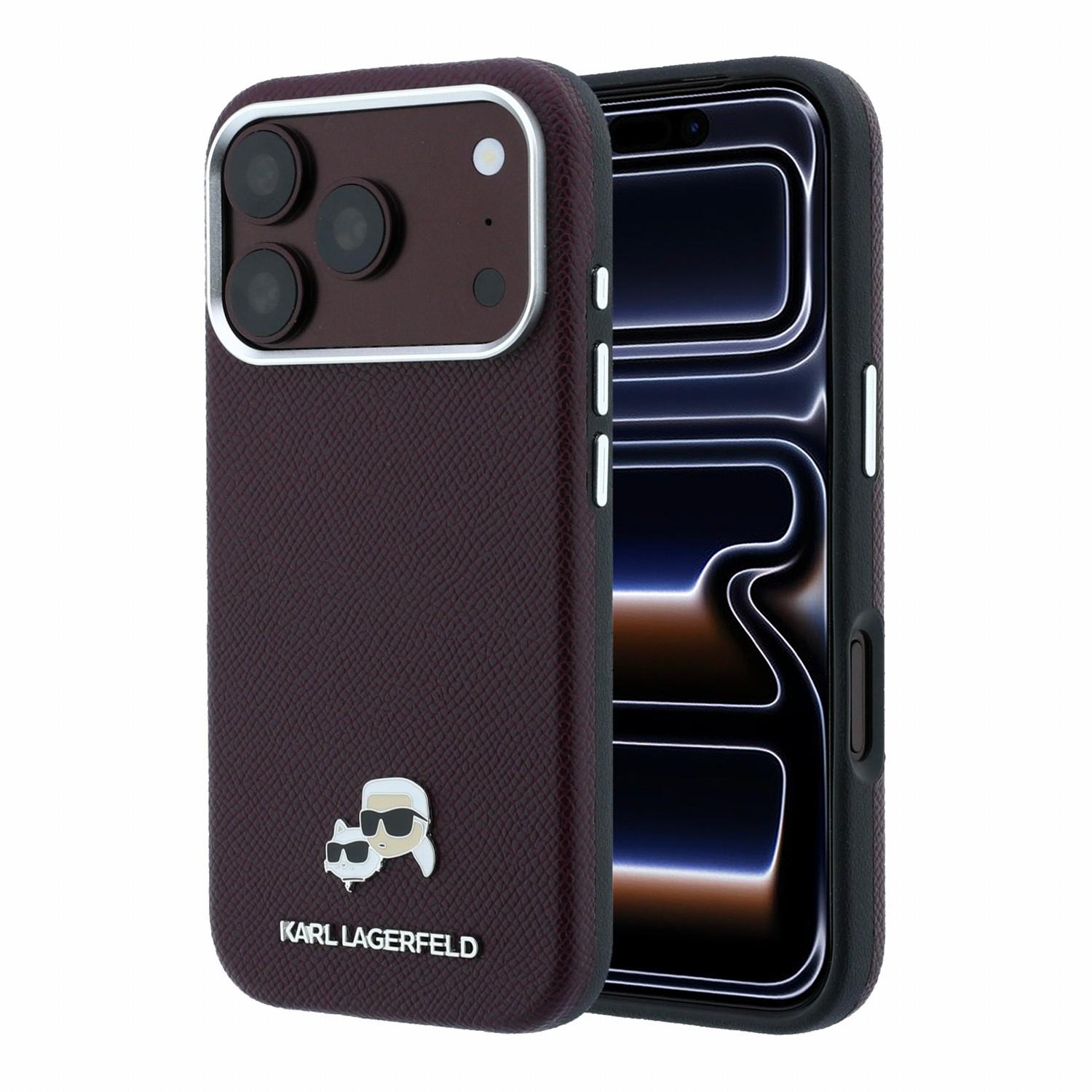 Karl Lagerfeld Калъф Apple iPhone 18 Pro/ 17 Pro, PU Grained Semi Wrap K/CH Heads Magsafe /бордо/ - KLHMP18L6PSKCHLR | JAR Computers Karl Lagerfeld Калъф Apple iPhone 18 Pro/ 17 Pro, PU Grained Semi Wrap K/CH Heads Magsafe /бордо/ - KLHMP18L6PSKCHLR