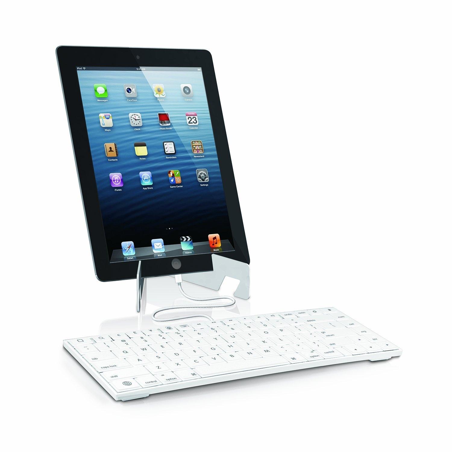 Клавиатура и поставка за iPad, iPad mini, iPhone и устройства с Lightning порт - Macally Keyboard | JAR Computers Клавиатура и поставка за iPad, iPad mini, iPhone и устройства с Lightning порт - Macally Keyboard