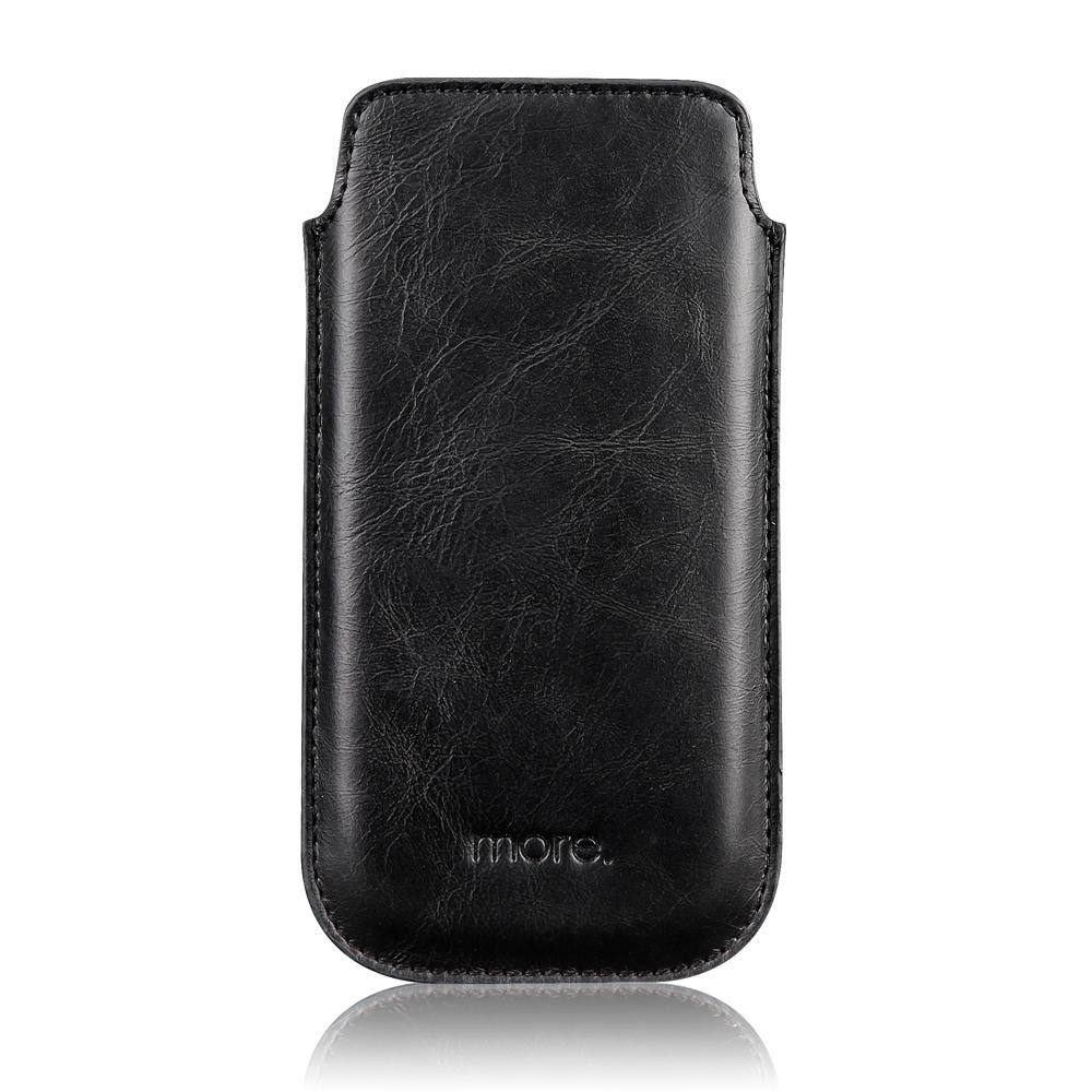 Кожен калъф за iPhone 5, iPhone 5S, iPhone SE - More-Thing Letique Collection (черен) | JAR Computers Кожен калъф за iPhone 5, iPhone 5S, iPhone SE - More-Thing Letique Collection (черен)