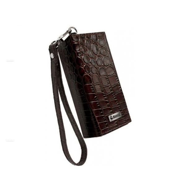 Кожен калъф за iPhone, iPhone 3G/3GS и мобилни телефони - Krusell Croco Brown Divine (кафяв) | JAR Computers Кожен калъф за iPhone, iPhone 3G/3GS и мобилни телефони - Krusell Croco Brown Divine (кафяв)