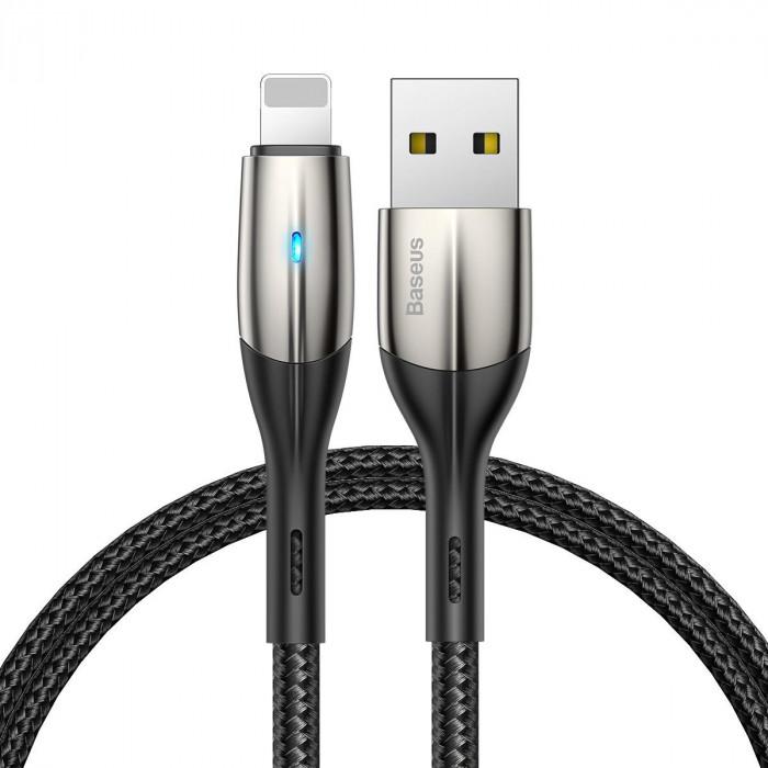 Lightning USB кабел за iPhone, iPad и iPod с Lightning порт (50 см) - Baseus Horizontal Data Cable (черен) | JAR Computers Lightning USB кабел за iPhone, iPad и iPod с Lightning порт (50 см) - Baseus Horizontal Data Cable (черен)