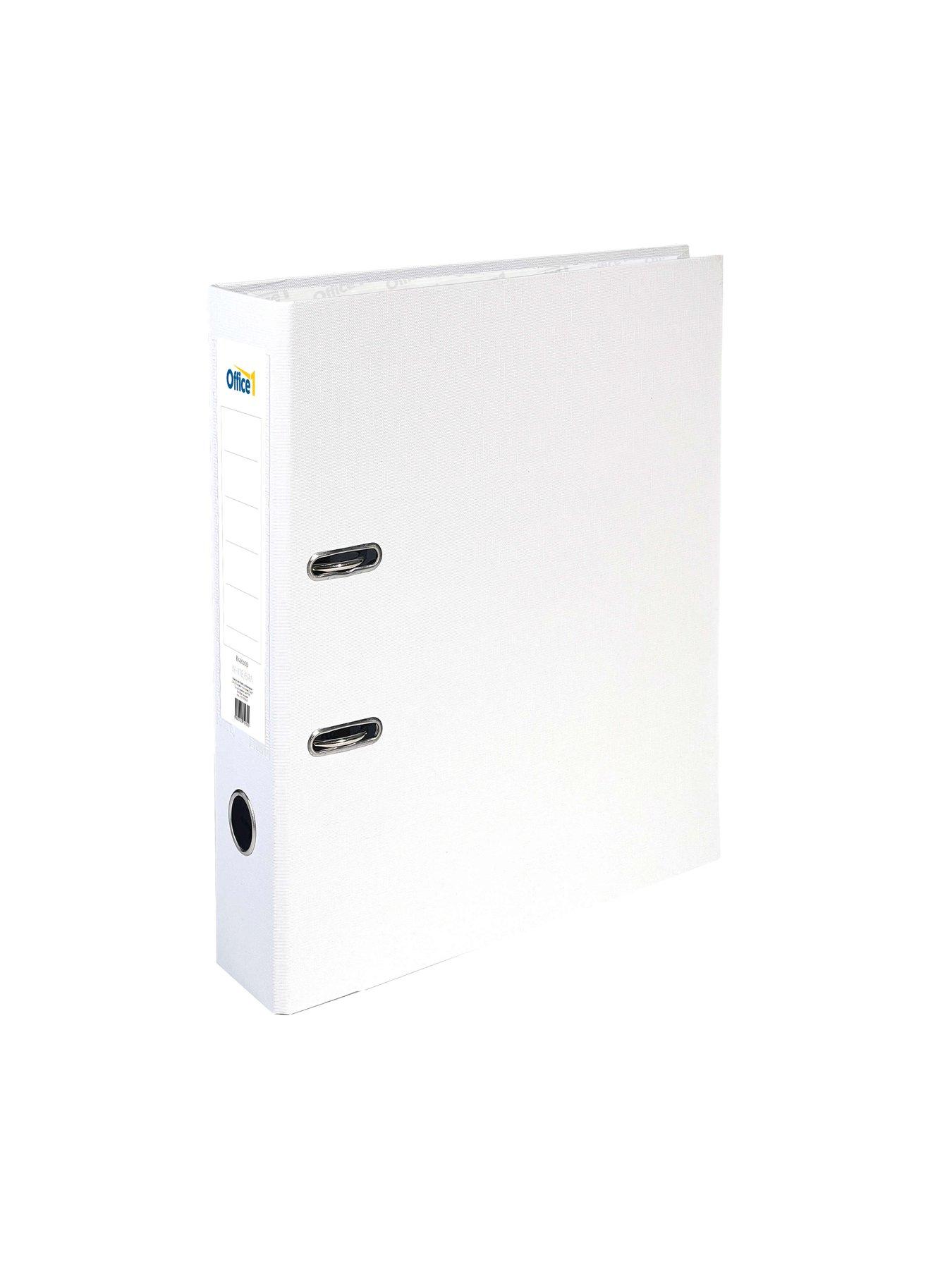 Office 1 Класьор, 8 cm, PP, несглобен, бял, 50 броя