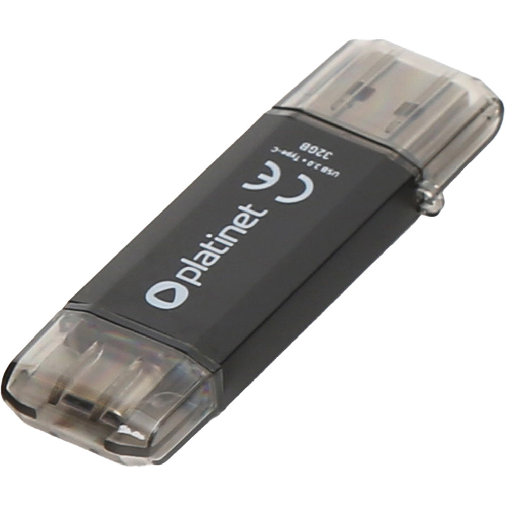 Памет OTG 32GB Platinet USB/USB-C черен | JAR Computers Памет OTG 32GB Platinet USB/USB-C черен