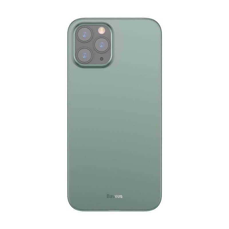 Тънък полипропиленов кейс (0.45 mm) за iPhone 12 Pro Max - Baseus Wing case (зелен) | JAR Computers Тънък полипропиленов кейс (0.45 mm) за iPhone 12 Pro Max - Baseus Wing case (зелен)
