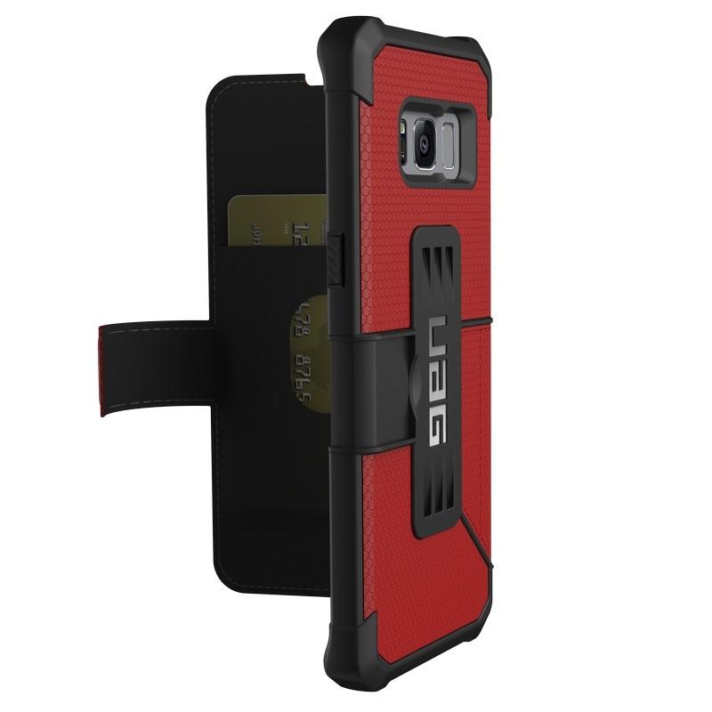 Удароустойчив хибриден кейс тип портфейл за Samsung Galaxy S8 - Urban Armor Gear Metropolis (червен) | JAR Computers Удароустойчив хибриден кейс тип портфейл за Samsung Galaxy S8 - Urban Armor Gear Metropolis (червен)
