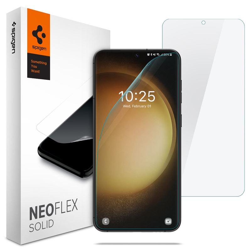 2 броя защитни покрития за целия дисплей на Samsung Galaxy S23 - Spigen Neo Flex Solid Screen Protector 2 Pack (прозрачен) | JAR Computers 2 броя защитни покрития за целия дисплей на Samsung Galaxy S23 - Spigen Neo Flex Solid Screen Protector 2 Pack (прозрачен)