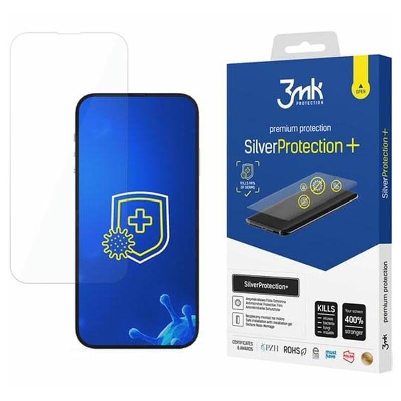 Антибактериално защитно покритие за дисплея на iPhone 14, iPhone 14 Pro - 3mk Silver Protection+ Screen Protector (прозрачен) | JAR Computers Антибактериално защитно покритие за дисплея на iPhone 14, iPhone 14 Pro - 3mk Silver Protection+ Screen Protector (прозрачен)