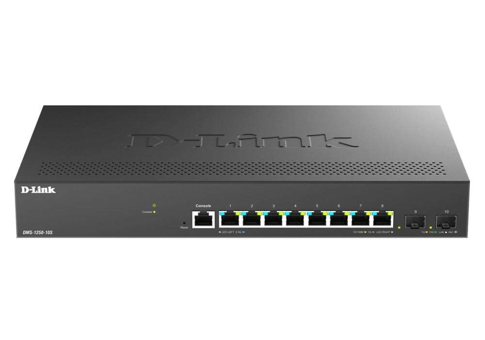 D-Link 8-Port 2.5G Base-T and 2-port 10G SFP+ Smart Managed Switch | JAR Computers D-Link 8-Port 2.5G Base-T and 2-port 10G SFP+ Smart Managed Switch
