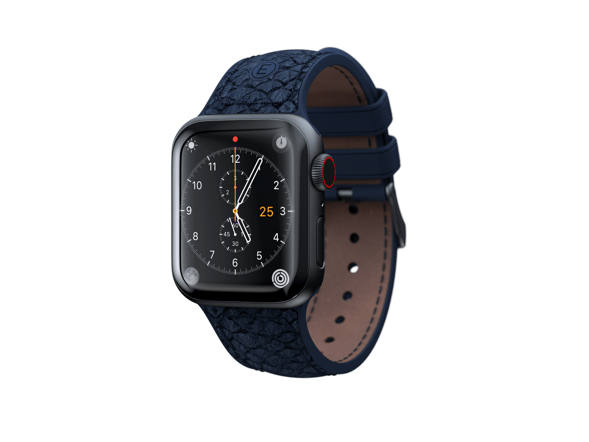 Каишка от кожа на сьомга Njord за Apple Watch 40/41 mm петролена | JAR Computers Каишка от кожа на сьомга Njord за Apple Watch 40/41 mm петролена