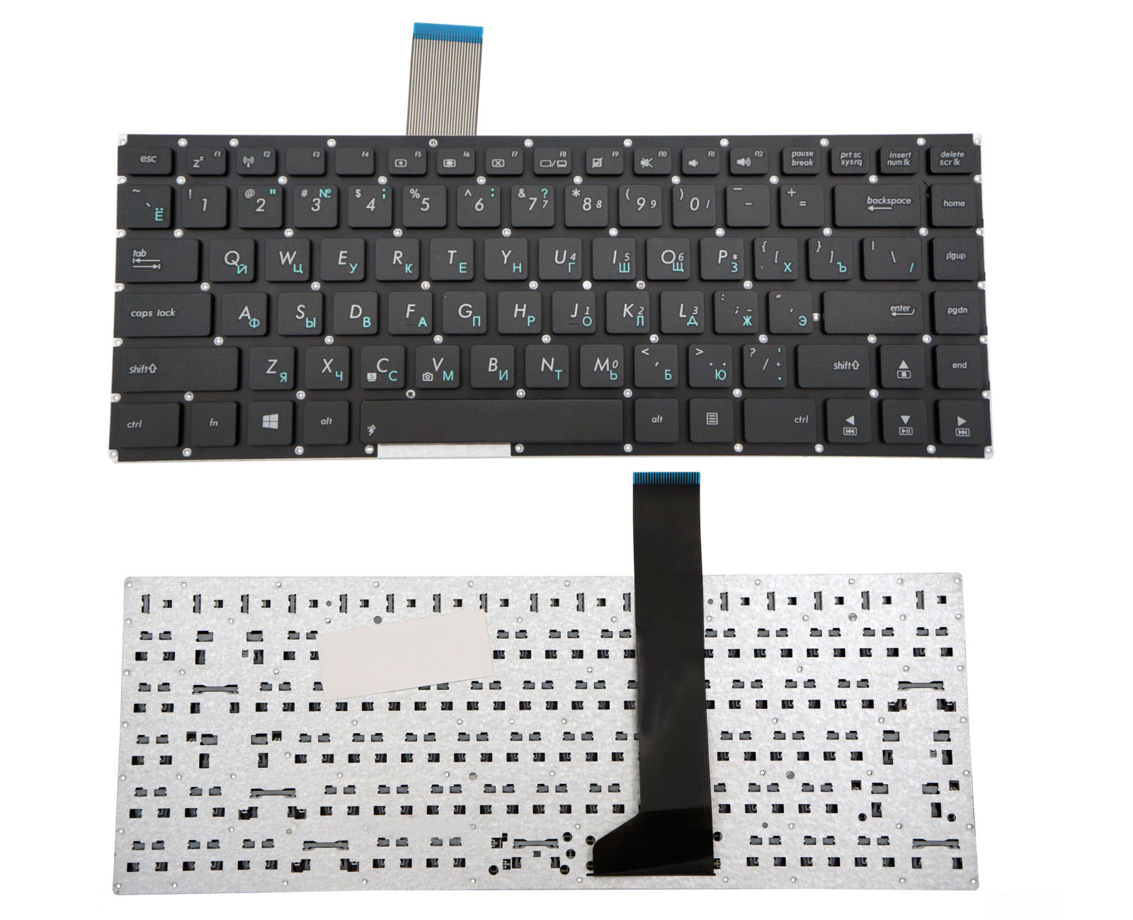 Клавиатура за лаптоп Asus S46 S46C S46CA S46CB S46CM Черна Без Рамка (Малък Ентър) с Кирилица / Black Without Frame US | JAR Computers Клавиатура за лаптоп Asus S46 S46C S46CA S46CB S46CM Черна Без Рамка (Малък Ентър) с Кирилица / Black Without Frame US