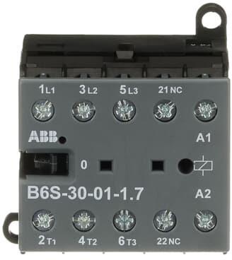 Контактор B6S-30-01 3P 4kW (12A AC-3) 1NC 24Vdc ABB | JAR Computers Контактор B6S-30-01 3P 4kW (12A AC-3) 1NC 24Vdc ABB