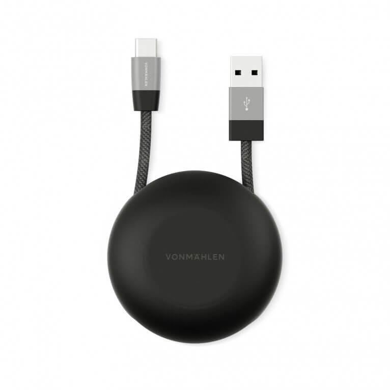 USB-A към USB-C 2.0 плетен кабел за устройства с USB-C порт (100 см) - Vonmahlen Premium Cable USB-A to USB-C (черен) | JAR Computers USB-A към USB-C 2.0 плетен кабел за устройства с USB-C порт (100 см) - Vonmahlen Premium Cable USB-A to USB-C (черен)