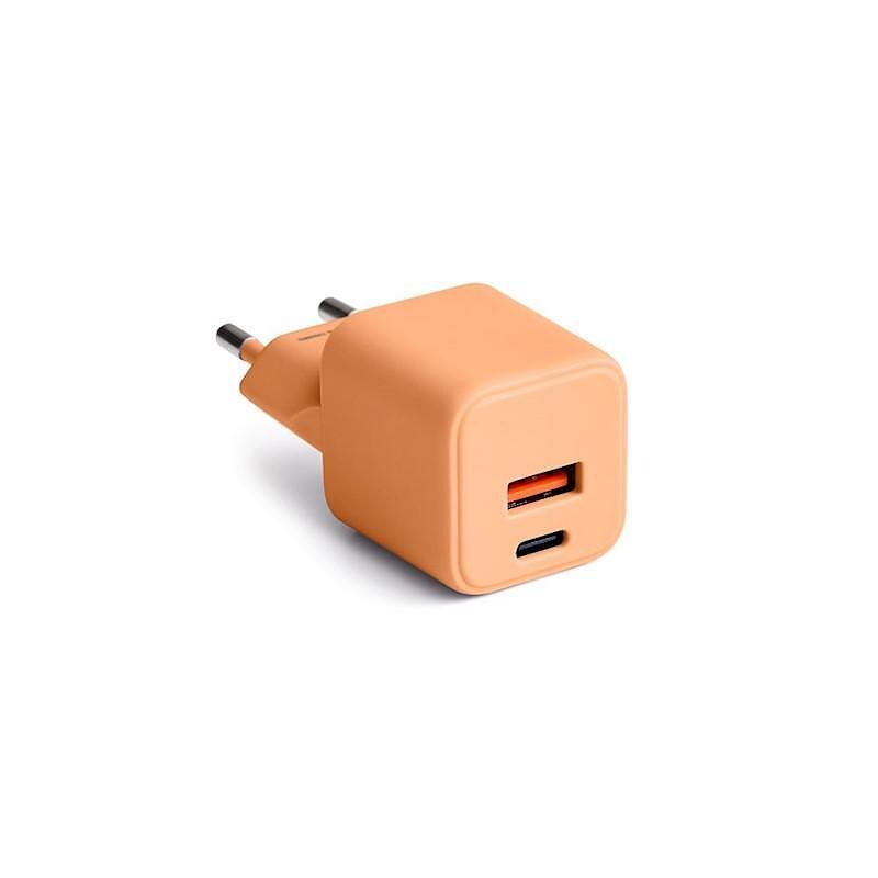 Зарядно USB-A + USB-C PD 30WCOLORUM  праскова