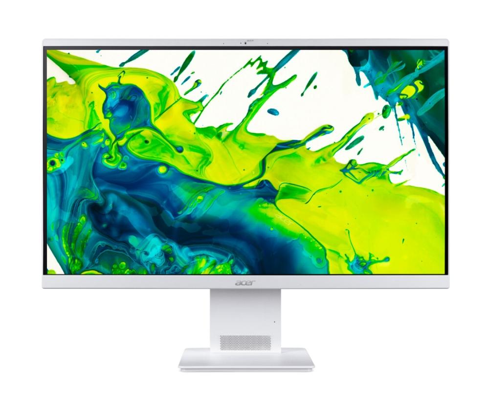 Acer Aspire S27-B, 27'' AiO FHD (1920x1080) IPS 144Hz, Intel Core Ultra 5 115U (up to 4.20GHz, 10MB), 16GB DDR5, 1TB SSD, Intel Arc Graphics, no DVD, WiFi 7 & BT 5.4, 90W AC adapter, FHD IR cam, KBD & Mouse Wireless, No OS, Silver