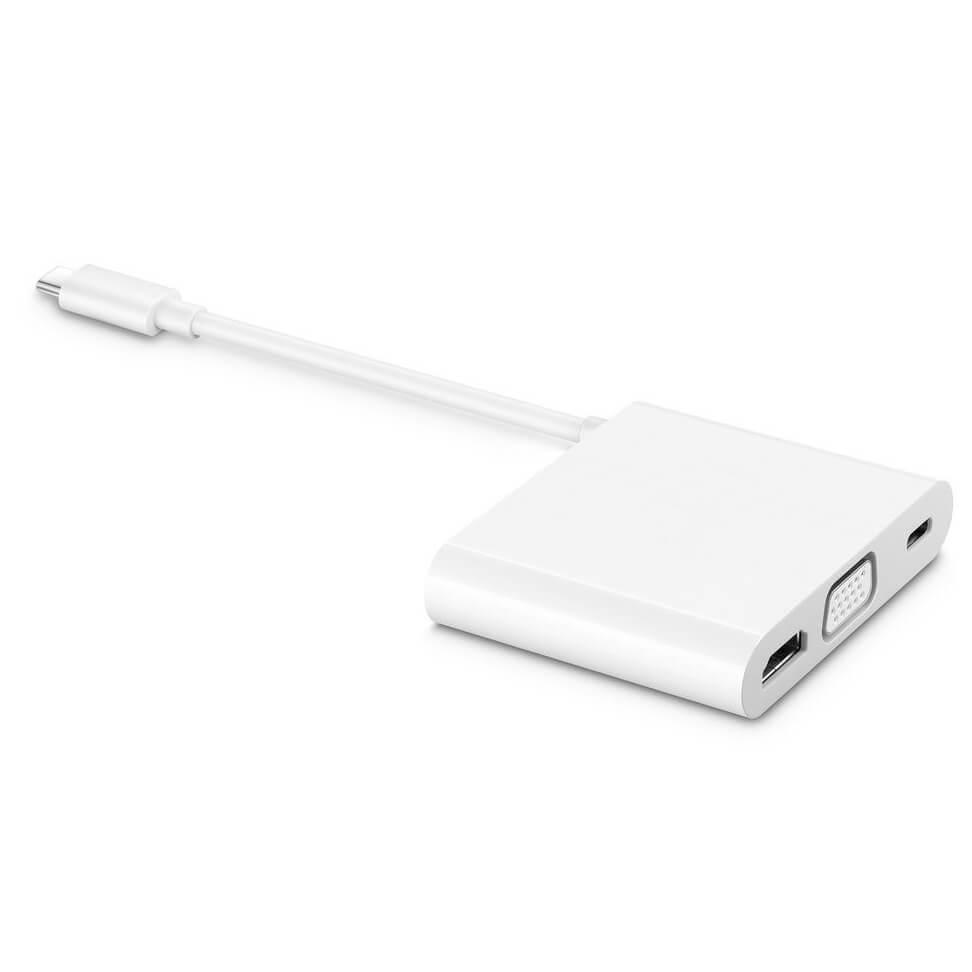 Адаптер от USB-C към USB, HDMI и VGA - Huawei Matedock 2 AD11 Multiport Adapter (бял) | JAR Computers Адаптер от USB-C към USB, HDMI и VGA - Huawei Matedock 2 AD11 Multiport Adapter (бял)