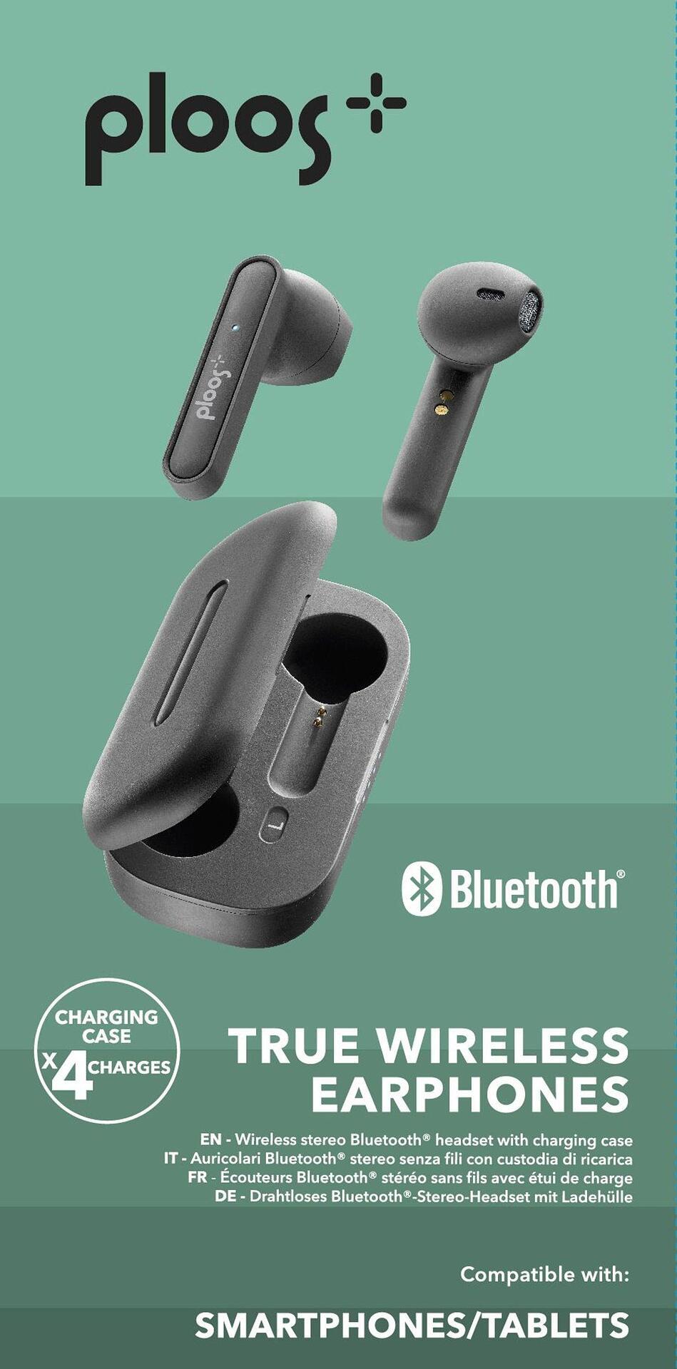 Bluetooth слушалки Ploos, Черни | JAR Computers Bluetooth слушалки Ploos, Черни