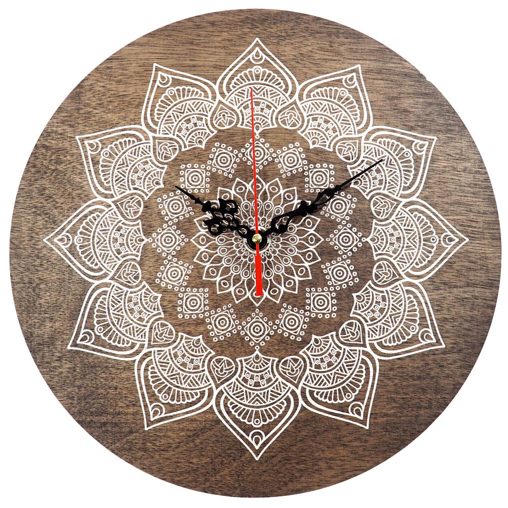 Дизайнерски часовник Wood mandala