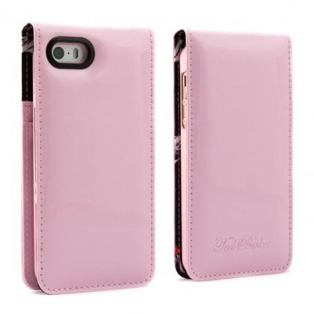 Дизайнерски кожен флип кей за iPhone SE, iPhone 5S, iPhone 5 - Proporta Ted Baker Patent Leather Flip Case (розов) | JAR Computers Дизайнерски кожен флип кей за iPhone SE, iPhone 5S, iPhone 5 - Proporta Ted Baker Patent Leather Flip Case (розов)