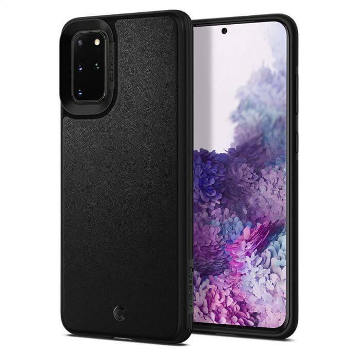 Дизайнерски кожен кейс за Samsung Galaxy S20 Plus - Spigen Ciel Leather Brick Case (черен) | JAR Computers Дизайнерски кожен кейс за Samsung Galaxy S20 Plus - Spigen Ciel Leather Brick Case (черен)