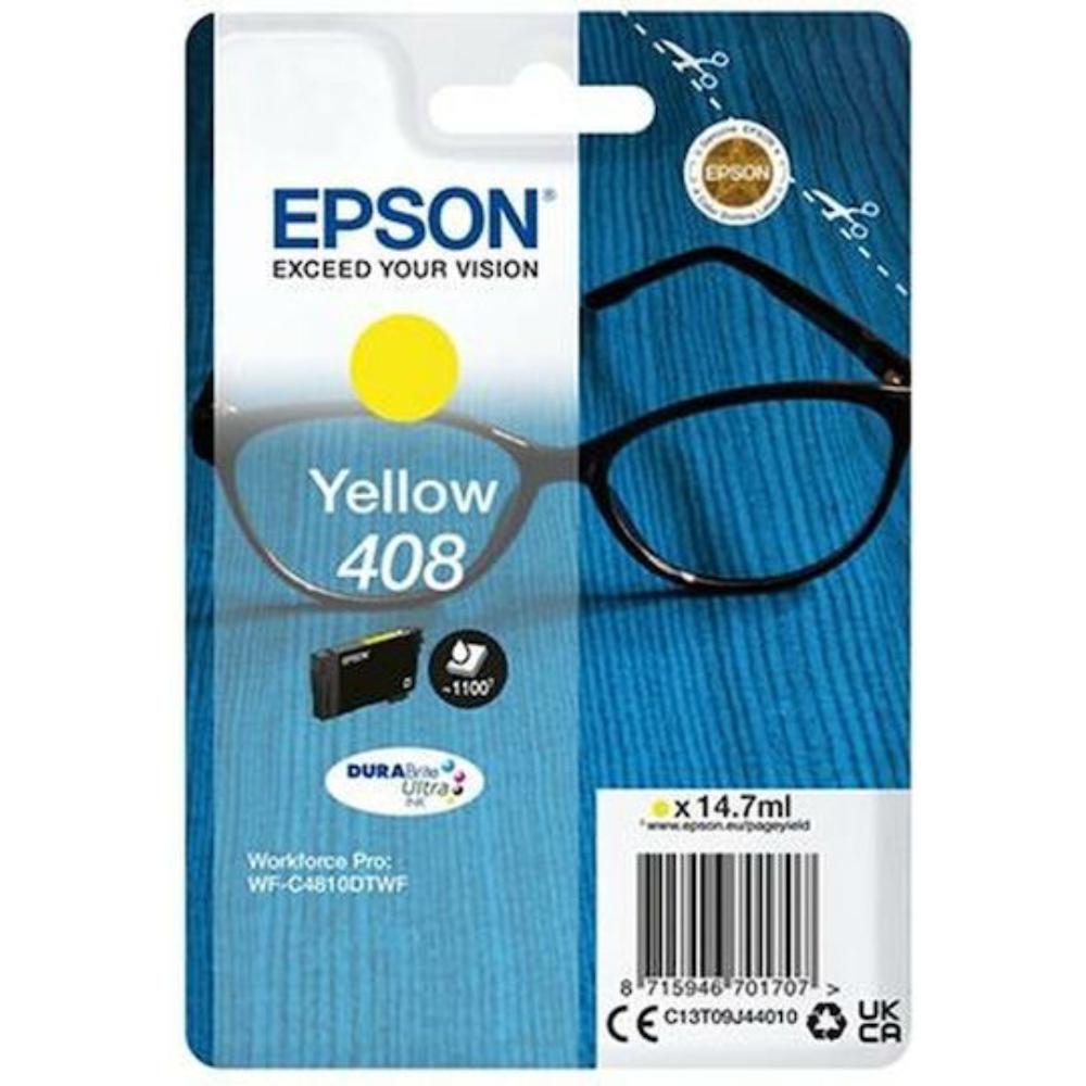 Epson Μελάνι Inkjet No.408 Yellow (C13T09J44010) (EPST09J44010)