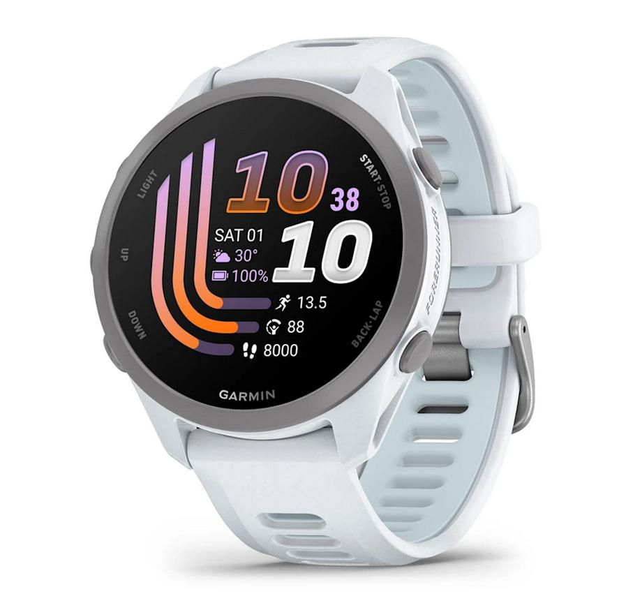 Forerunner® 170 - Whitestone с Whitestone/Cloud Blue каишка