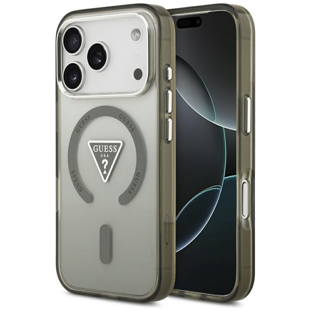GUESS Калъф Apple iPhone 17 Pro, IML Gradient Triangle Logo MagSafe, khaki - GUHMP17LHGTMLCGA | JAR Computers GUESS Калъф Apple iPhone 17 Pro, IML Gradient Triangle Logo MagSafe, khaki - GUHMP17LHGTMLCGA