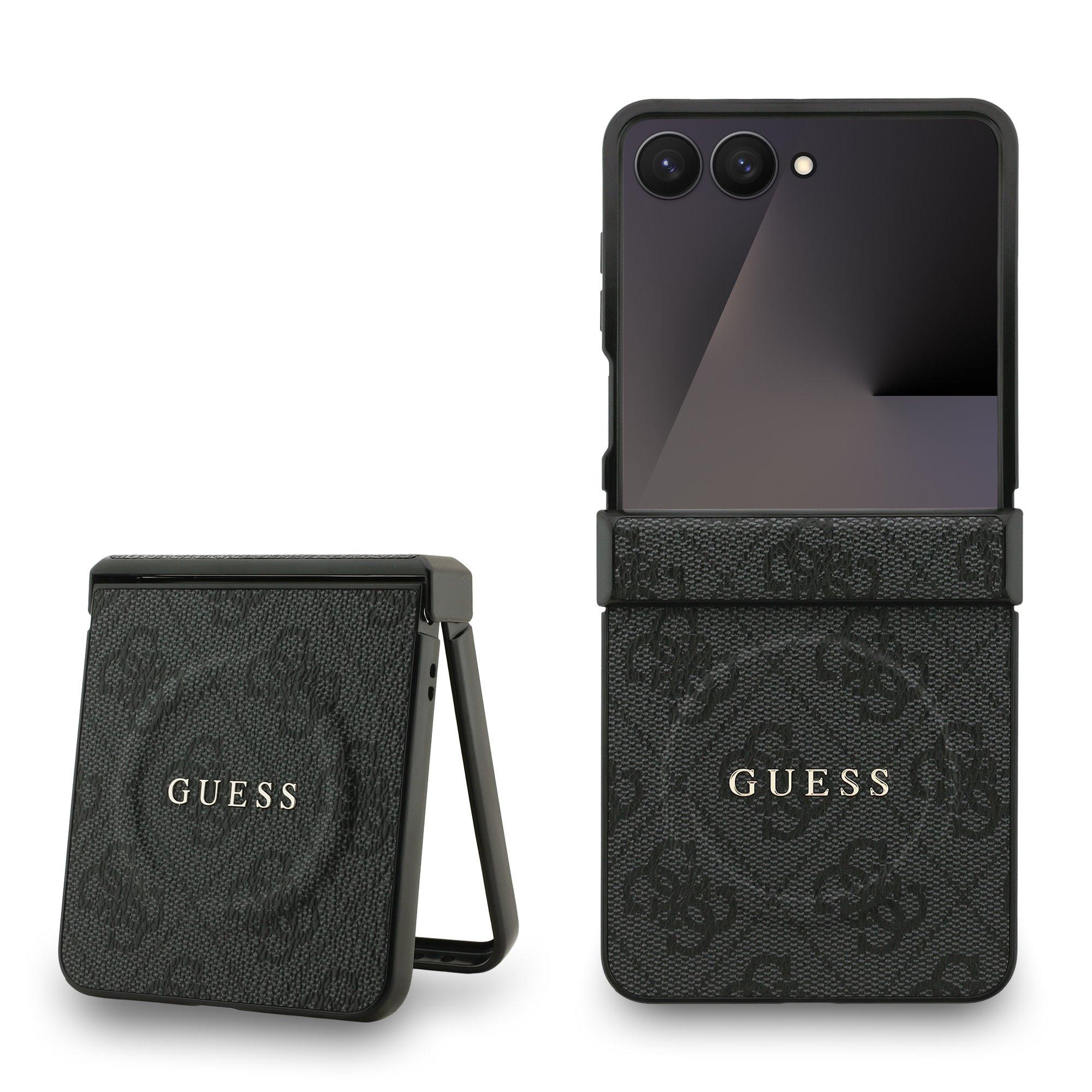 GUESS Калъф Samsung Z Flip 7,PU Leather 4G Colored Ring MagSafe, черен - GUHMZF7P4MSEGCK | JAR Computers GUESS Калъф Samsung Z Flip 7,PU Leather 4G Colored Ring MagSafe, черен - GUHMZF7P4MSEGCK