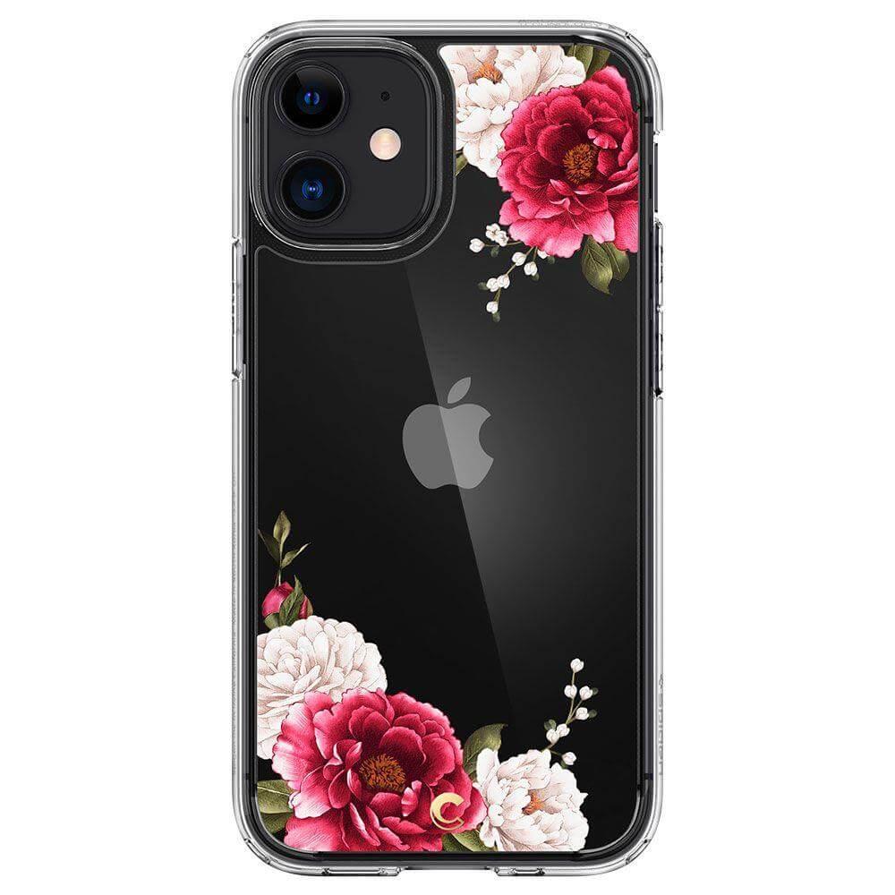 Хибриден кейс с висока степен на защита за iPhone 12 mini - Spigen Cyrill Cecile Case Red Floral (цветни мотиви) | JAR Computers Хибриден кейс с висока степен на защита за iPhone 12 mini - Spigen Cyrill Cecile Case Red Floral (цветни мотиви)
