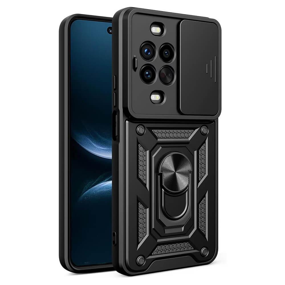 Хибриден удароустойчив кейс с пръстен против изпускане за Huawei Нova 14 Pro - Techsuit CamShield Case (черен) | JAR Computers Хибриден удароустойчив кейс с пръстен против изпускане за Huawei Нova 14 Pro - Techsuit CamShield Case (черен)
