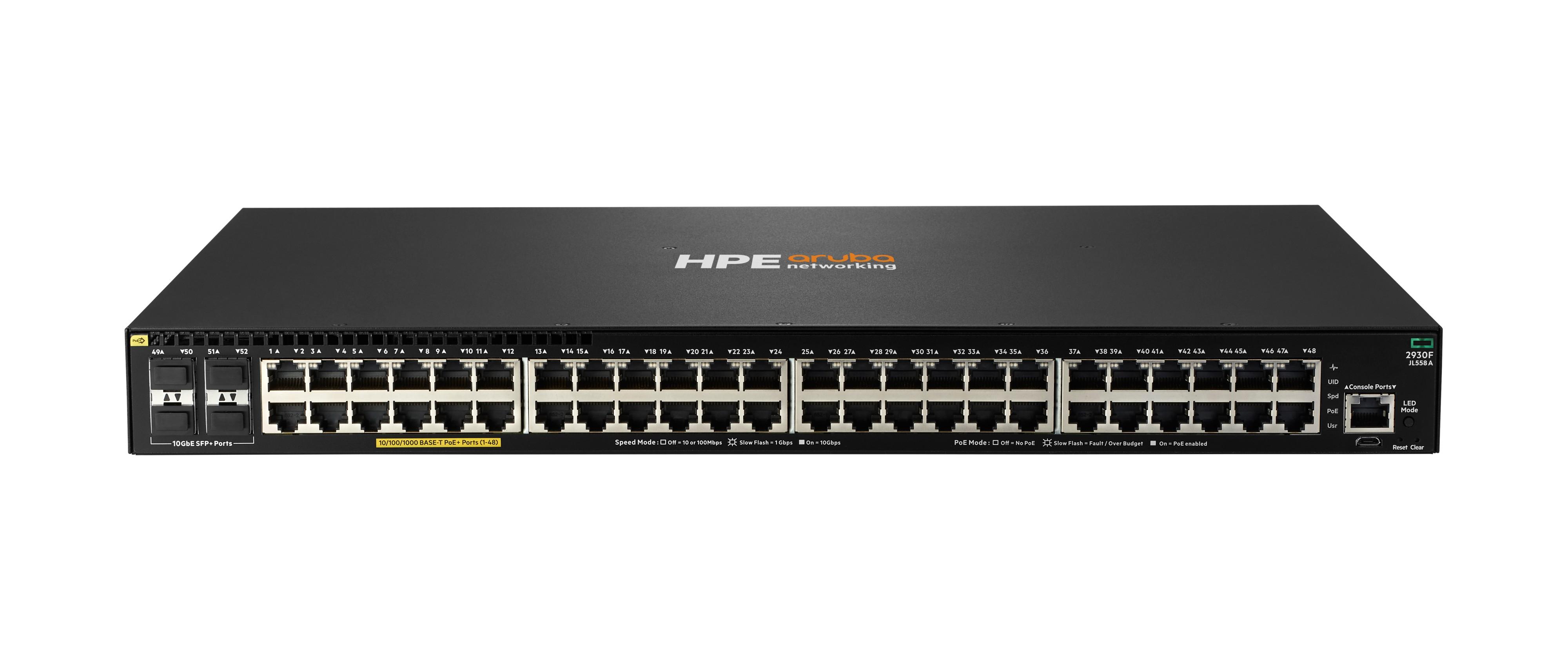 HPE Aruba Networking 2930F 48G PoE+ 4SFP+ 740W Switch Захранване по Ethernet (PoE) | JAR Computers HPE Aruba Networking 2930F 48G PoE+ 4SFP+ 740W Switch Захранване по Ethernet (PoE)