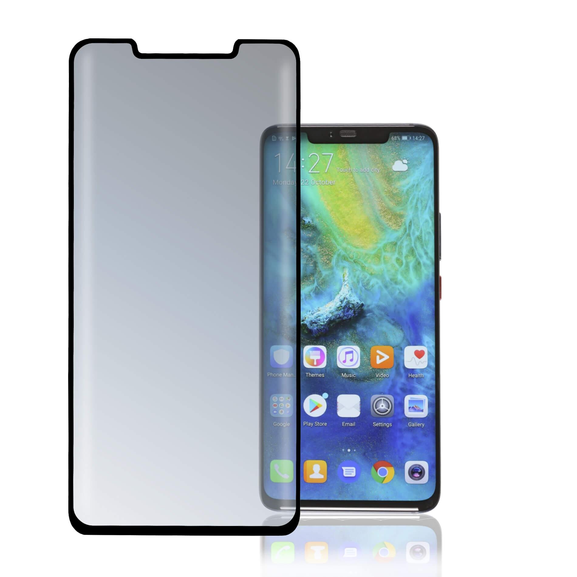 Калено стъклено защитно покритие с извити ръбове за целия дисплей на Huawei Mate 20 Pro - 4smarts Second Glass Curved (черен-прозрачен) | JAR Computers Калено стъклено защитно покритие с извити ръбове за целия дисплей на Huawei Mate 20 Pro - 4smarts Second Glass Curved (черен-прозрачен)