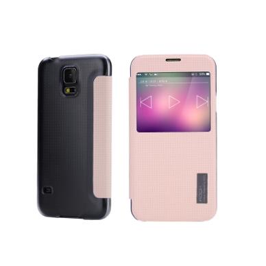 Калъф с отвор за екрана на Samsung Galaxy S5, Samsung Galaxy S5 Neo - Rock Side Flip Case Elegant Upgrade (розов) | JAR Computers Калъф с отвор за екрана на Samsung Galaxy S5, Samsung Galaxy S5 Neo - Rock Side Flip Case Elegant Upgrade (розов)
