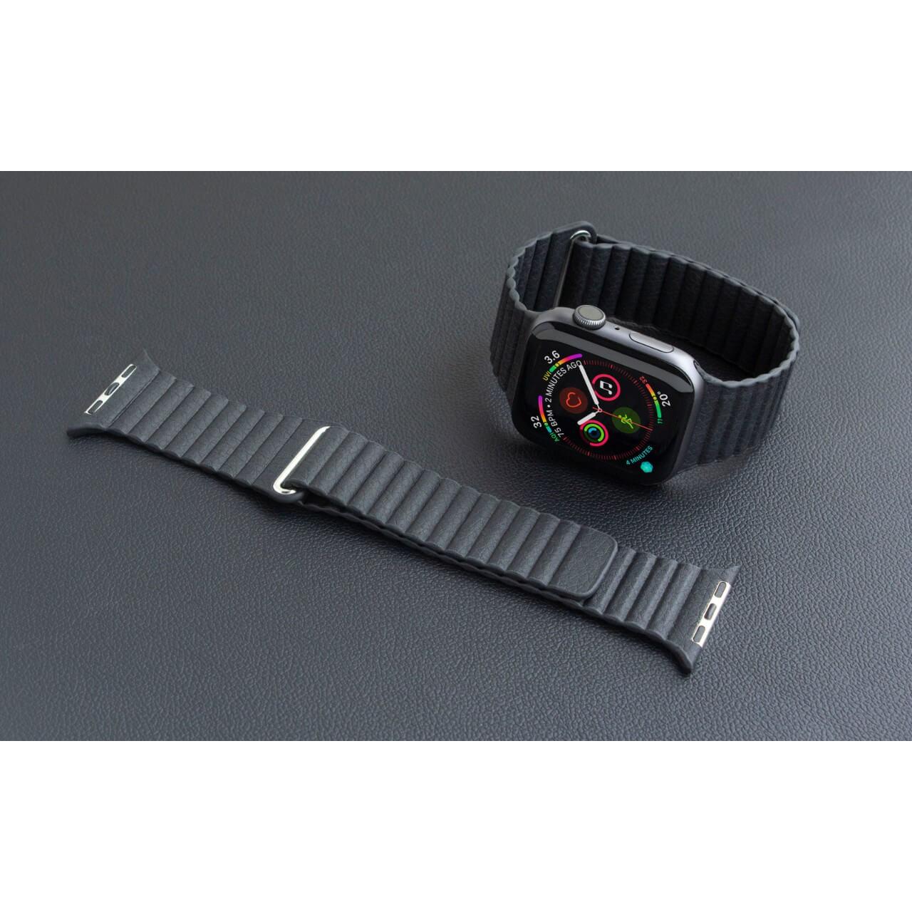 Кожена каишка за Apple Watch 38мм, 40мм, 42мм (2024) - Torrii Leather Loop Band (черен) | JAR Computers Кожена каишка за Apple Watch 38мм, 40мм, 42мм (2024) - Torrii Leather Loop Band (черен)