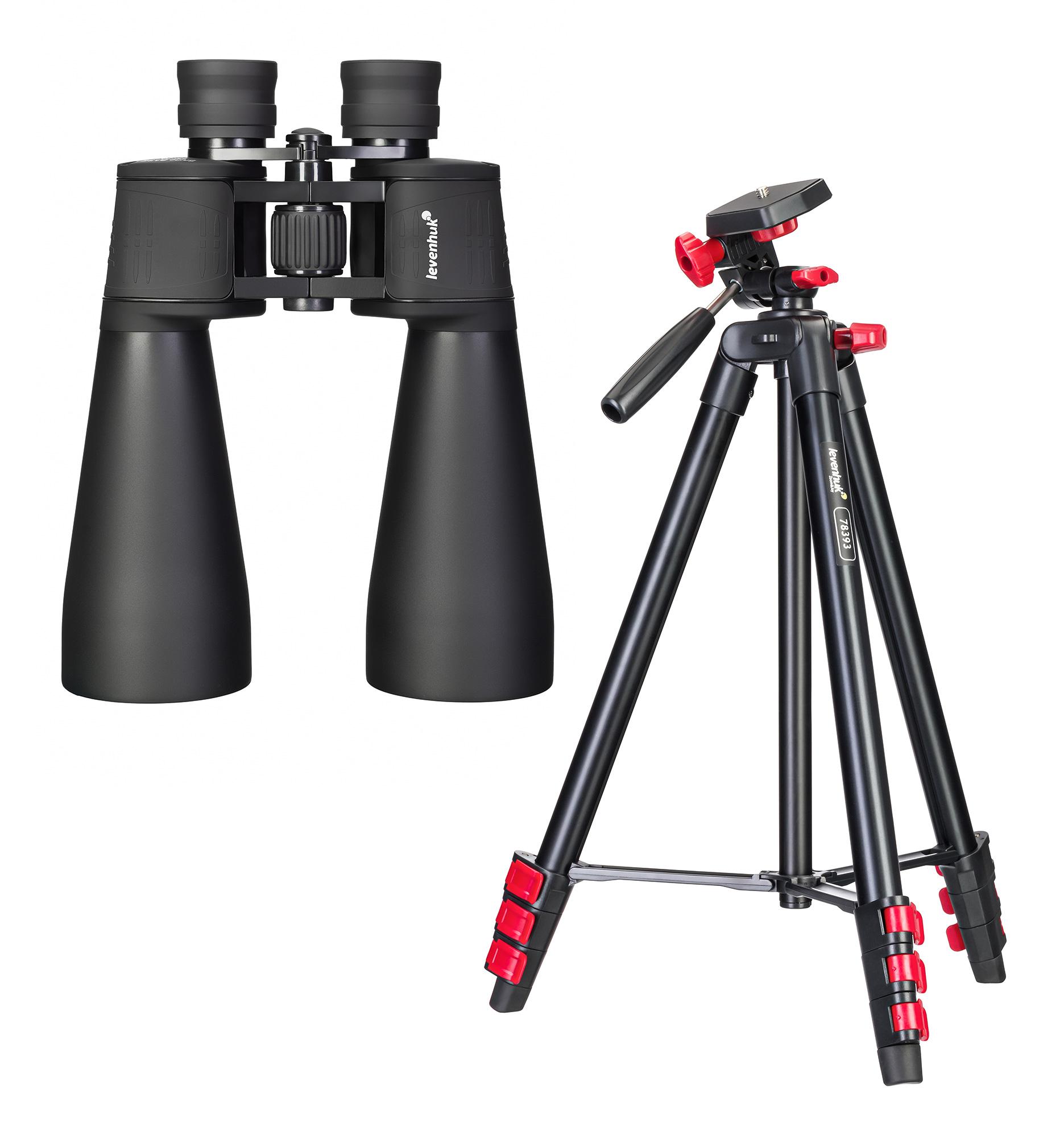 Комплект бинокъл Levenhuk Bruno BASE 15x70 и триножник | JAR Computers Комплект бинокъл Levenhuk Bruno BASE 15x70 и триножник