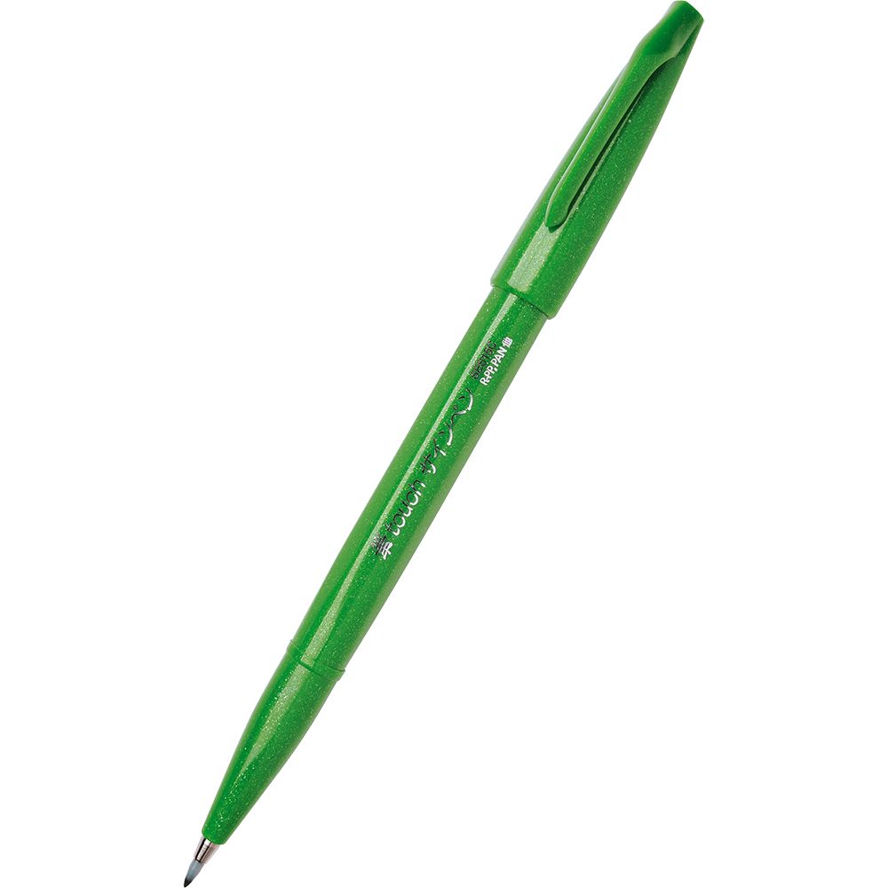 Маркер Четка Pentel Brush Sign Pen зелен