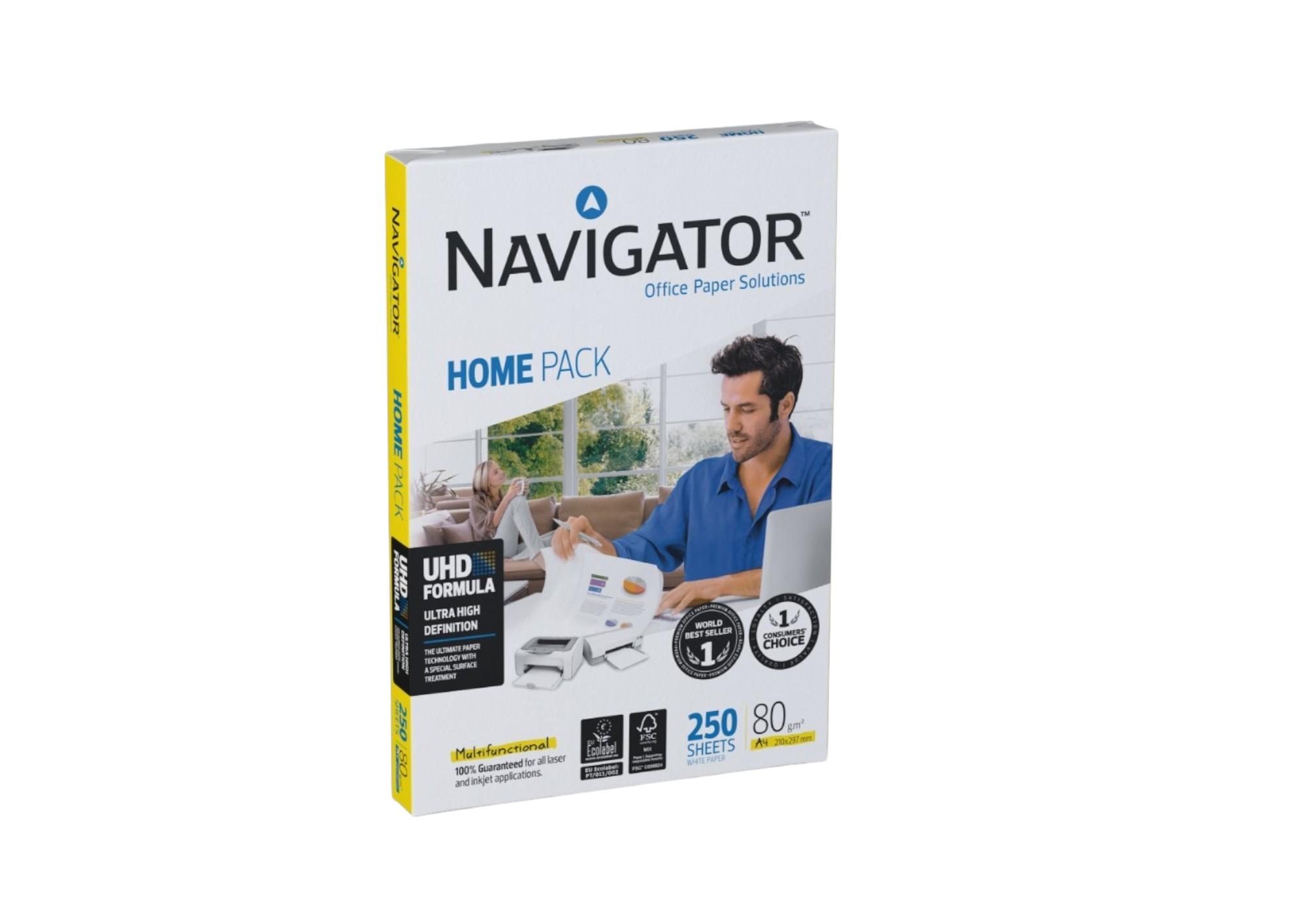Navigator Копирна хартия Home Pack, А4, 80 g/m2, 250 листа