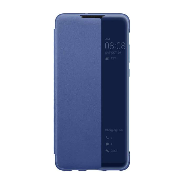 Оригинален кожен калъф за Huawei P30 Lite - Huawei Smart View Flip Cover (син) | JAR Computers Оригинален кожен калъф за Huawei P30 Lite - Huawei Smart View Flip Cover (син)