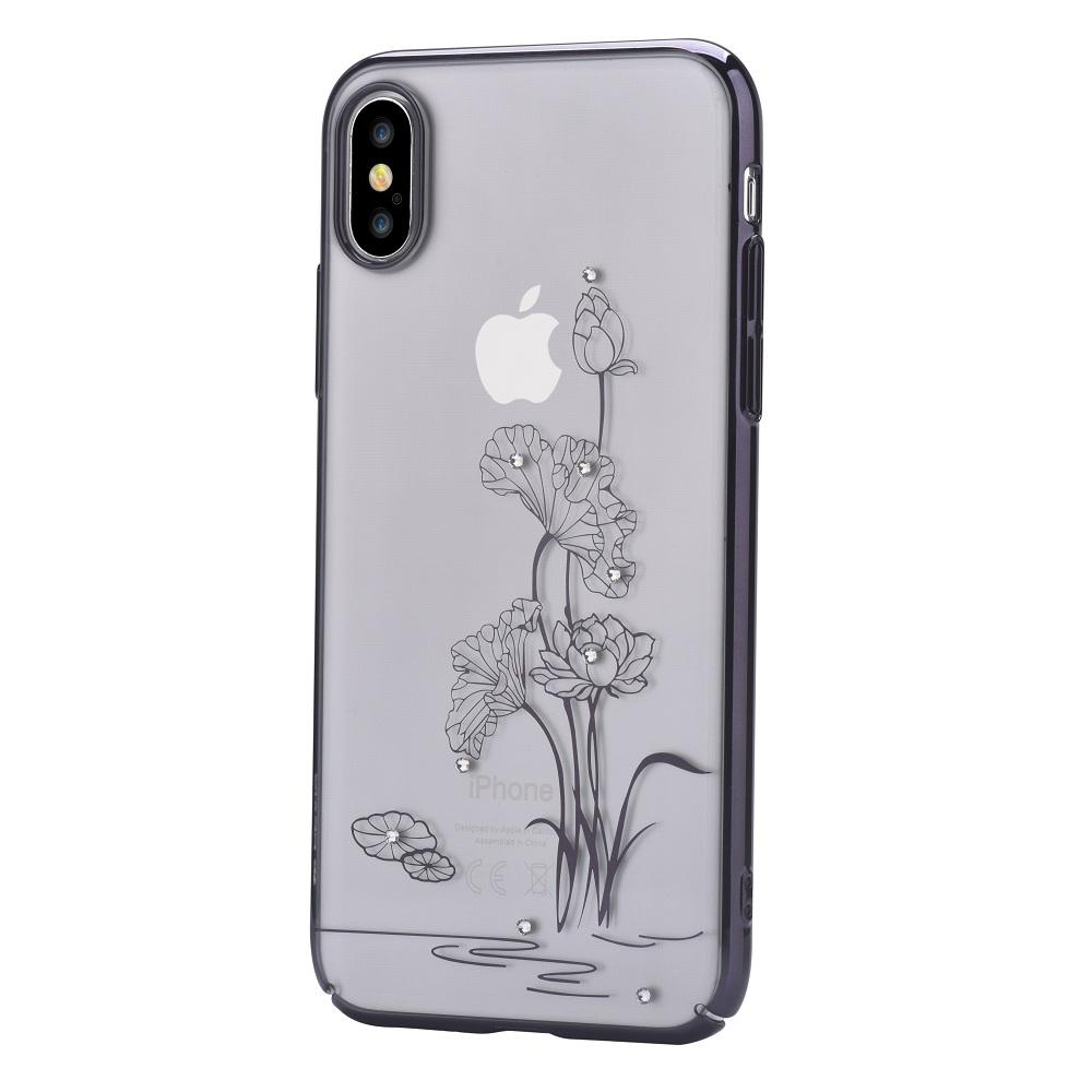 Поликарбонатов кейс за iPhone X (с кристали Сваровски) - Comma Crystal Starlight Case (сребрист) | JAR Computers Поликарбонатов кейс за iPhone X (с кристали Сваровски) - Comma Crystal Starlight Case (сребрист)