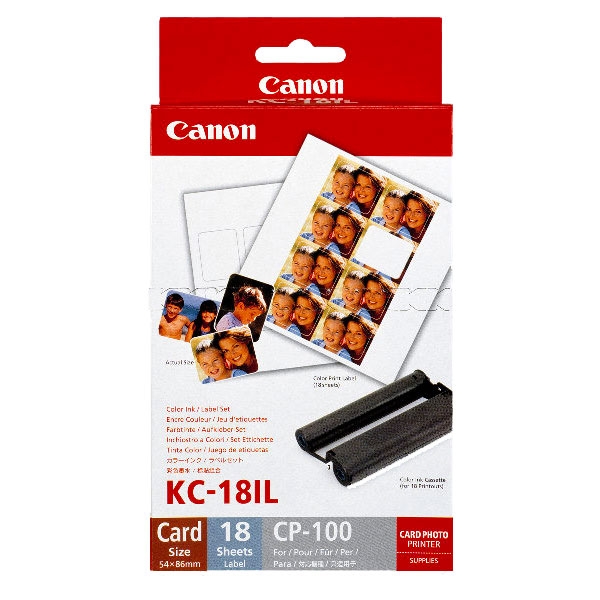 Canon Color Ink/Label set KC-18IL | JAR Computers Canon Color Ink/Label set KC-18IL