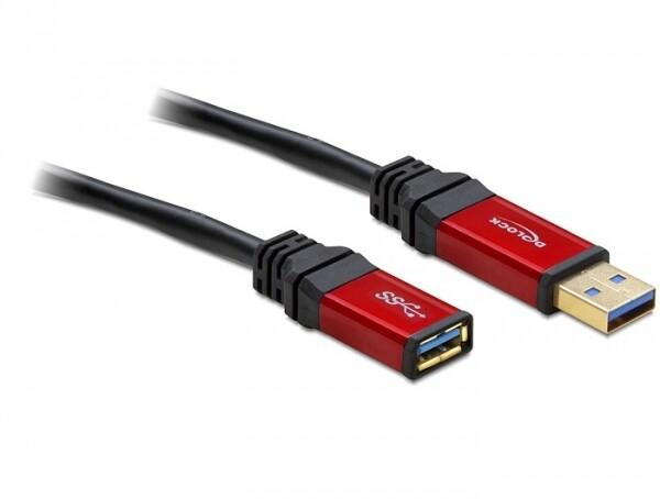 DeLOCK 5.0m USB 3.0 A USB кабел USB 3.2 Gen 1 (3.1 Gen 1) 5 м USB A 5 Гбит/с