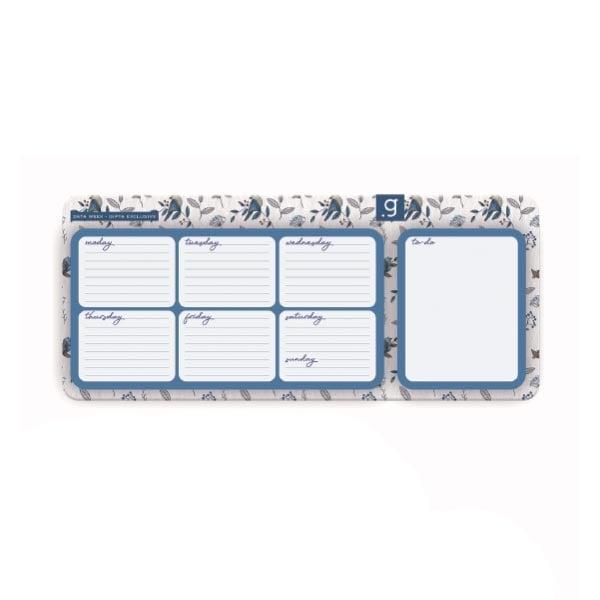 Gipta Планер Data Week, 13 x 30 cm, твърда корица, 57 листа