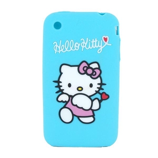 Hello Kitty силиконов калъф за iPhone 3G/3G S (светло син) | JAR Computers Hello Kitty силиконов калъф за iPhone 3G/3G S (светло син)