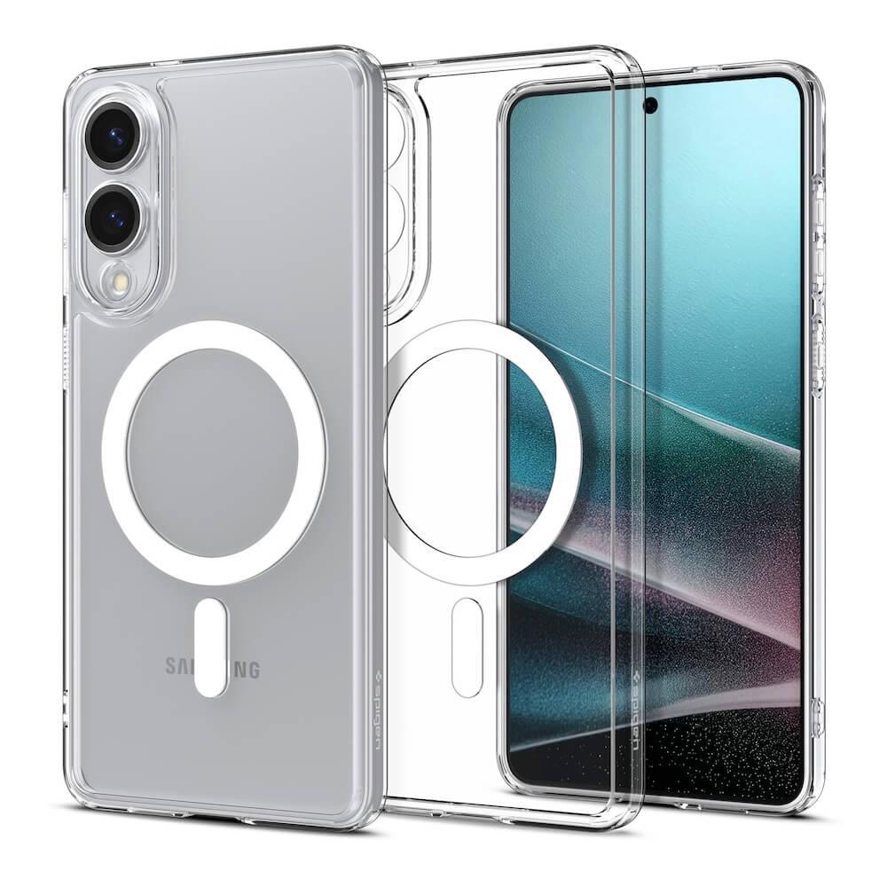 Хибриден кейс с висока степен на защита с MagSafe за Samsung Galaxy S25 Edge - Spigen Ultra Hybrid MagSafe Case (прозрачен-бял) | JAR Computers Хибриден кейс с висока степен на защита с MagSafe за Samsung Galaxy S25 Edge - Spigen Ultra Hybrid MagSafe Case (прозрачен-бял)