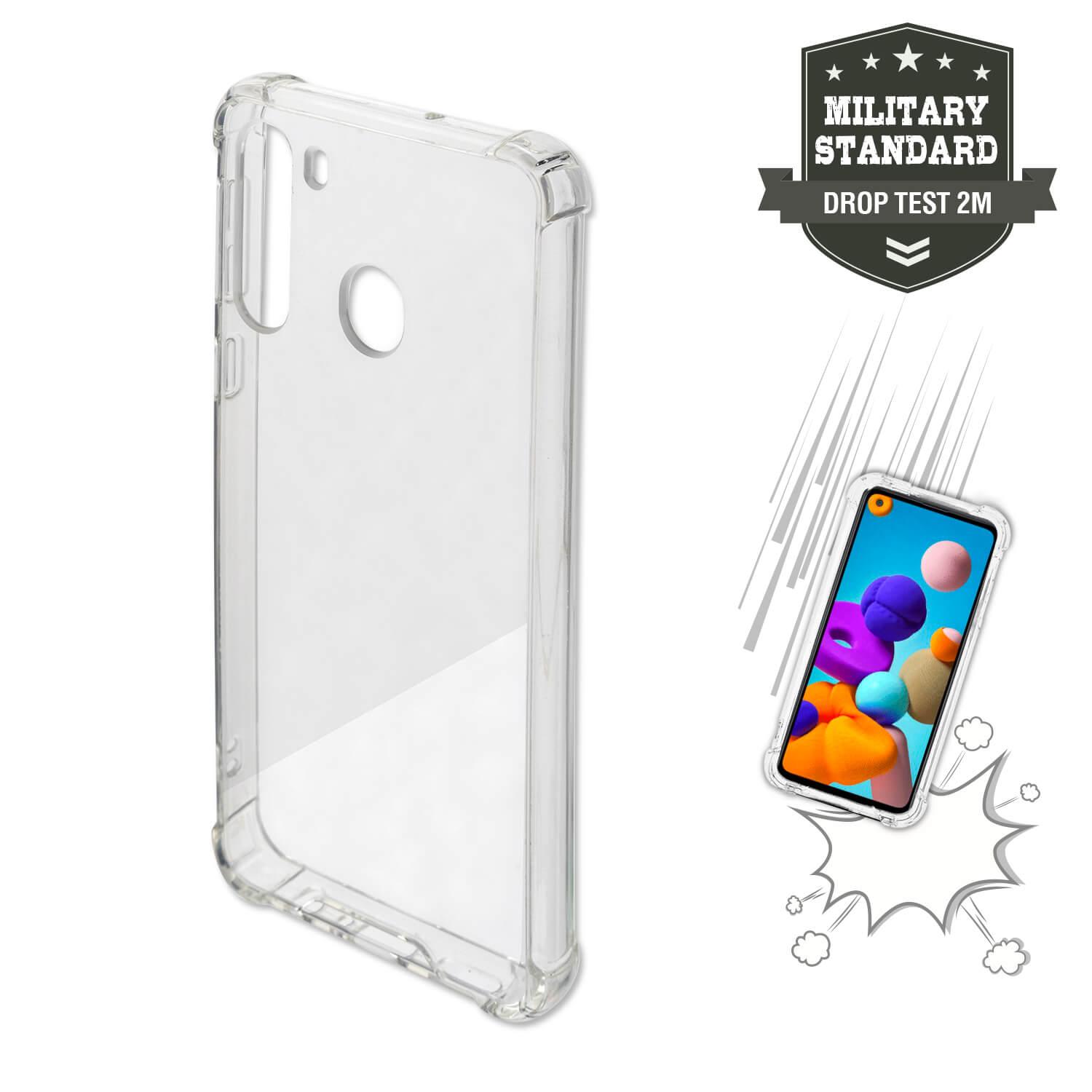 Хибриден удароустойчив кейс за Samsung Galaxy A21 - 4smarts Hard Cover Ibiza (прозрачен) | JAR Computers Хибриден удароустойчив кейс за Samsung Galaxy A21 - 4smarts Hard Cover Ibiza (прозрачен)