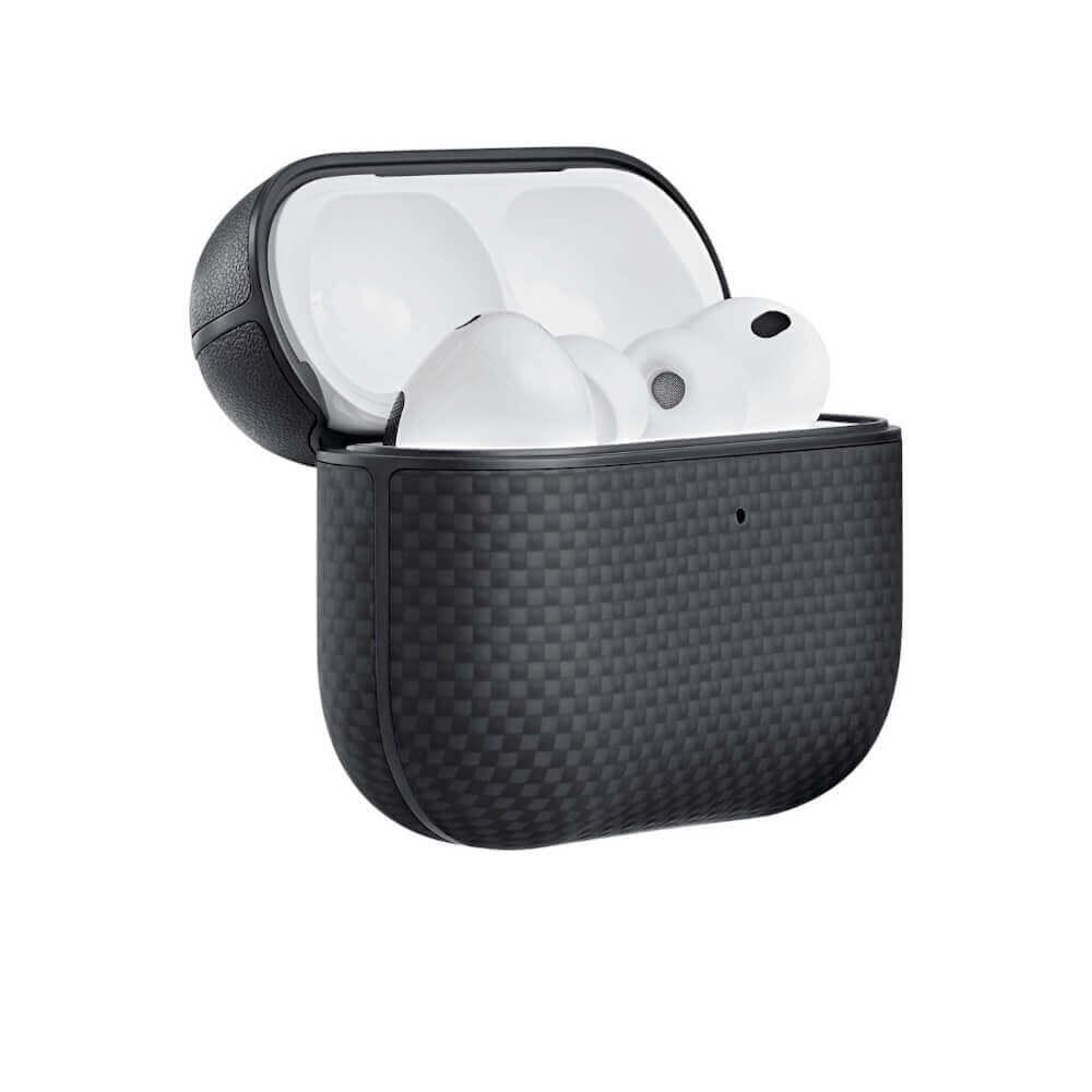 Кевларен кейс с MagSafe за Apple AirPods Pro 3 - Pitaka Aramid Fiber MagSafe Case Black | JAR Computers Кевларен кейс с MagSafe за Apple AirPods Pro 3 - Pitaka Aramid Fiber MagSafe Case Black