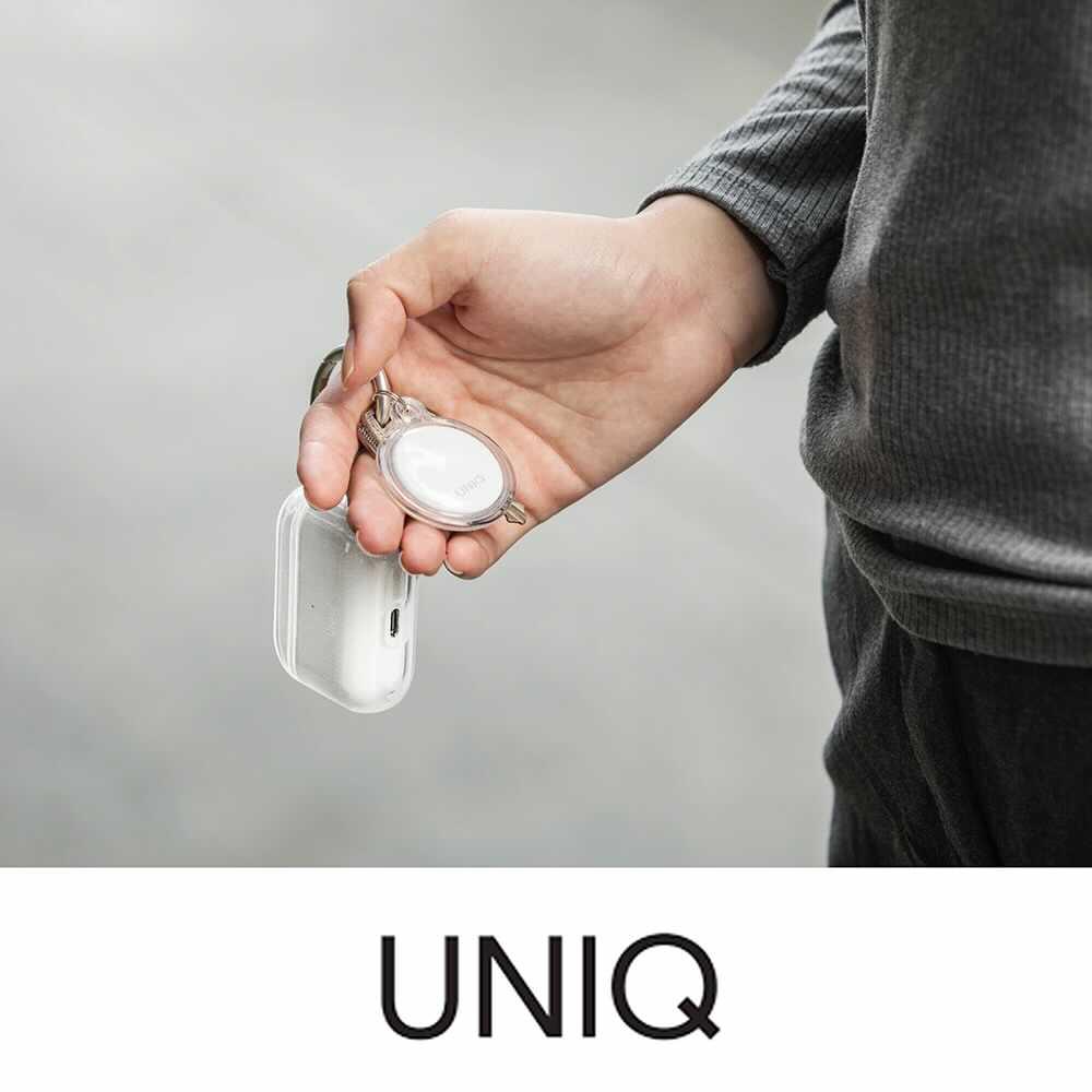 Комплект от 4 броя силиконови ключодържател за Apple AirTag - Uniq Glase Slim TPU Case (прозрачен) | JAR Computers Комплект от 4 броя силиконови ключодържател за Apple AirTag - Uniq Glase Slim TPU Case (прозрачен)
