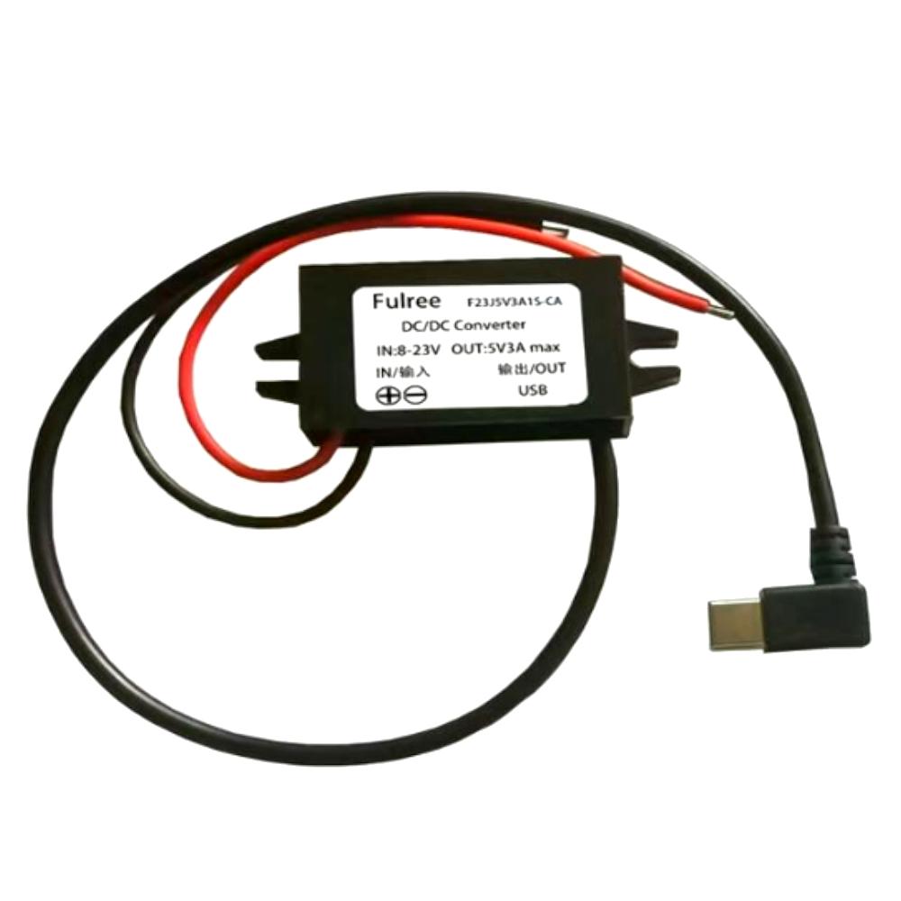 Конвертор DC 12V към DC 5V 3А USB Type-C ъглов конектор | JAR Computers Конвертор DC 12V към DC 5V 3А USB Type-C ъглов конектор