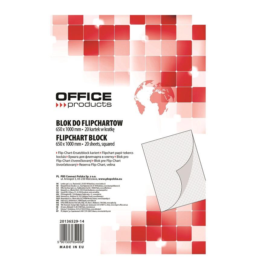 Пад за флипчарт OFFICE PRODUCTS, 65х100 см, кариран офсет 70 г, 20 листа | JAR Computers Пад за флипчарт OFFICE PRODUCTS, 65х100 см, кариран офсет 70 г, 20 листа