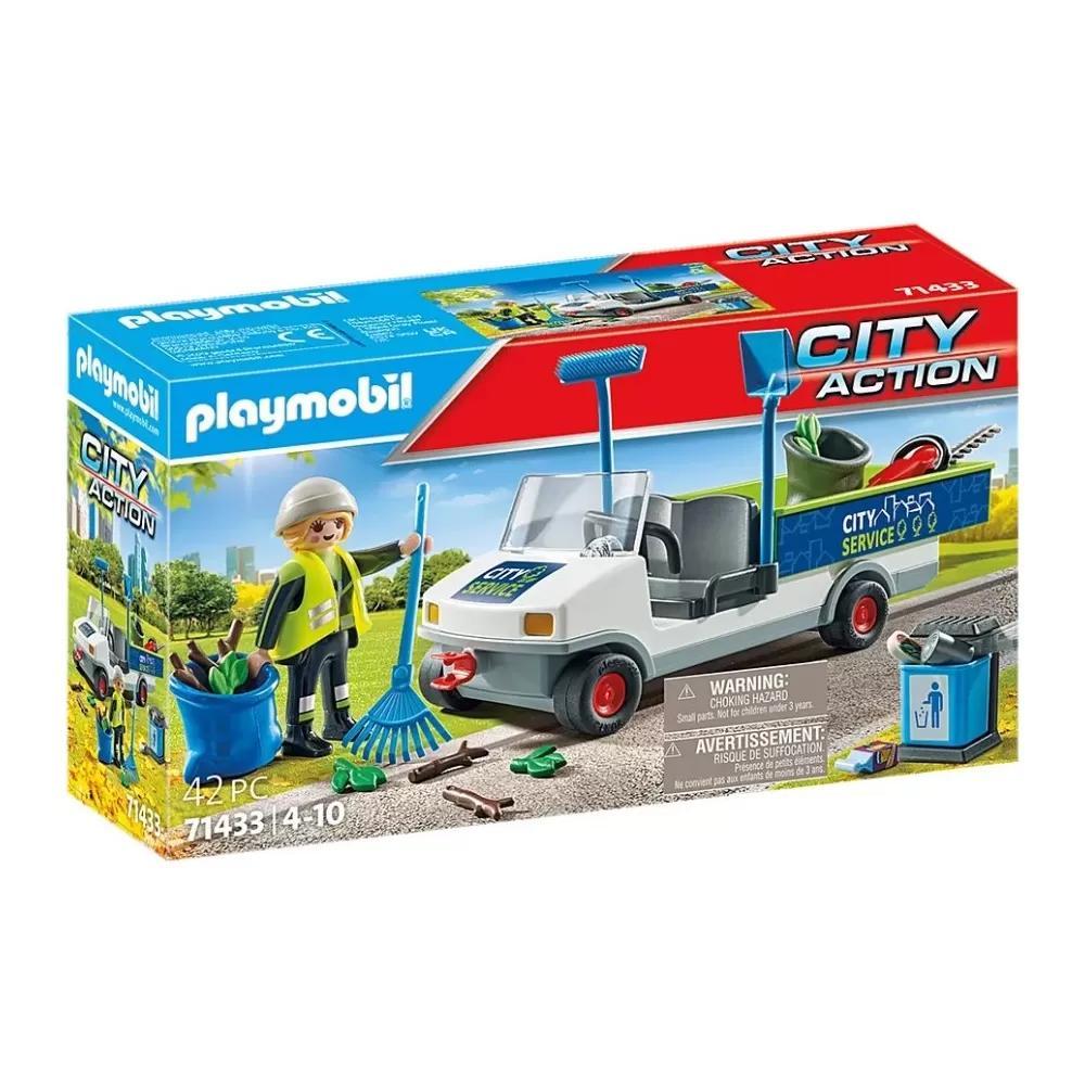Playmobil City Action Ηλεκτρικό Όχημα Οδοκαθαριστή για 4-10 ετών (71433) (PLY71433)